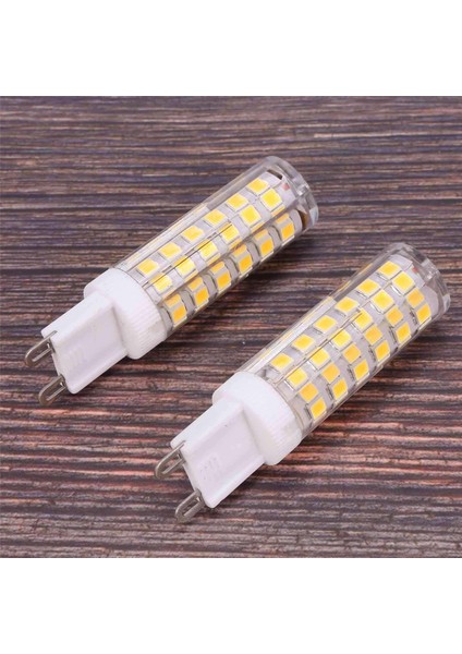 10W G9 100 LED Ampuller LED Mısır Ampuller Seramik, Titreme Yok, Geniş Işın Açısı, 6pcs Doğal Beyaz (Yurt Dışından)