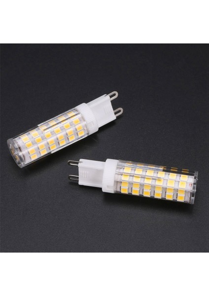 10W G9 100 LED Ampuller LED Mısır Ampuller Seramik, Titreme Yok, Geniş Işın Açısı, 6pcs Doğal Beyaz (Yurt Dışından)