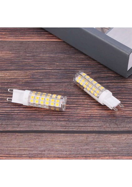 10W G9 100 LED Ampuller LED Mısır Ampuller Seramik, Titreme Yok, Geniş Işın Açısı, 6pcs Doğal Beyaz (Yurt Dışından)