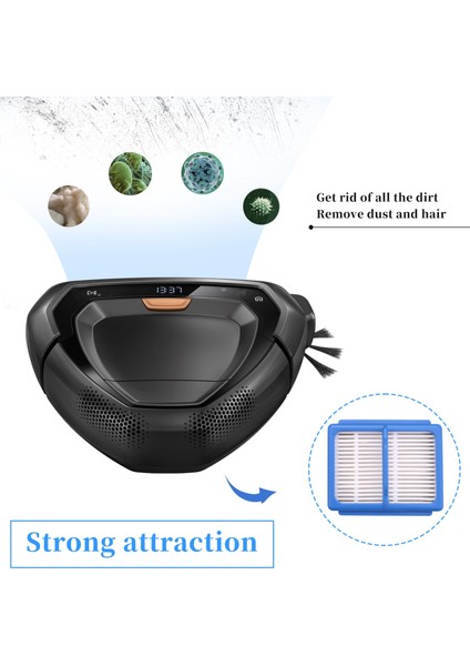Qx9 Elektrikli Süpürge Için Filtre ve Ön Motor Filtresi, Filtre Yedek Filtre Aksesuarları ve Temizleme Fırçası (Yurt Dışından) fırsatları