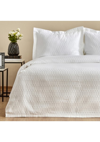 White Coll Nova Çift Kişilik Yatak Örtüsü Beyaz fiyatları