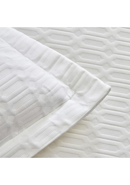 White Coll Nova Çift Kişilik Yatak Örtüsü Beyaz indirimleri