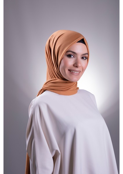 Gold Düz Klasik Şal Viskon Kumaş Likralı Penye 202101_03