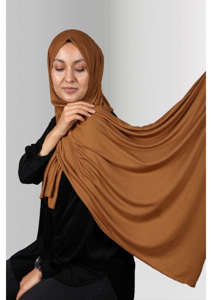 Hardal Düz Klasik Şal Viskon Kumaş Likralı Penye 202101_43 modelleri