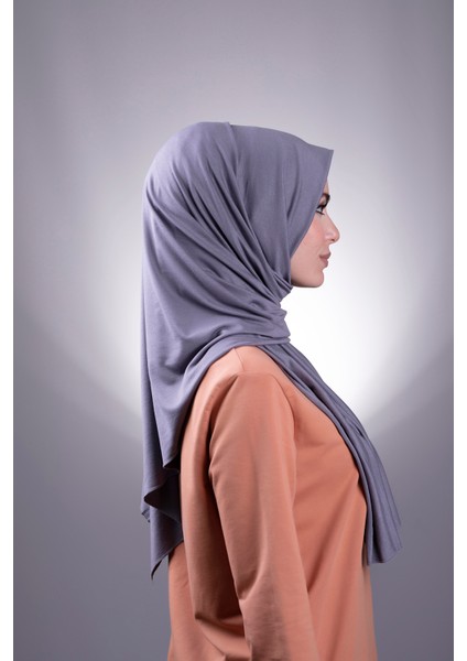 Koyu Gri Düz Klasik Şal Viskon Kumaş Likralı Penye 202101_23 fiyatları