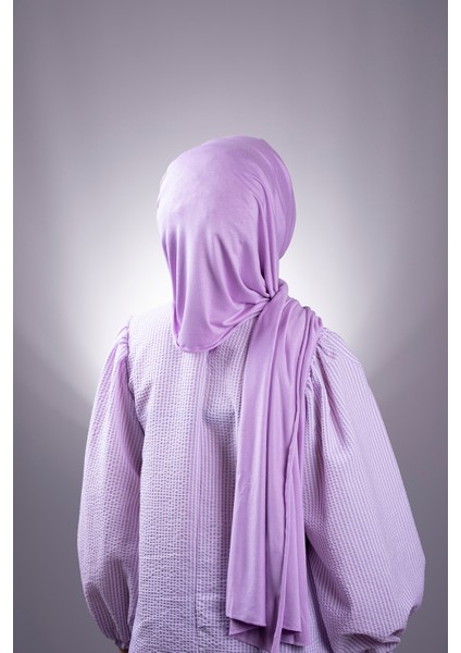 Lila Düz Klasik Şal Viskon Kumaş Likralı Penye 202101_28 modelleri