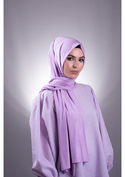 Lila Düz Klasik Şal Viskon Kumaş Likralı Penye 202101_28 fırsatları