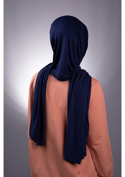 Lacivert Düz Klasik Şal Viskon Kumaş Likralı Penye 202101_02 fırsatları