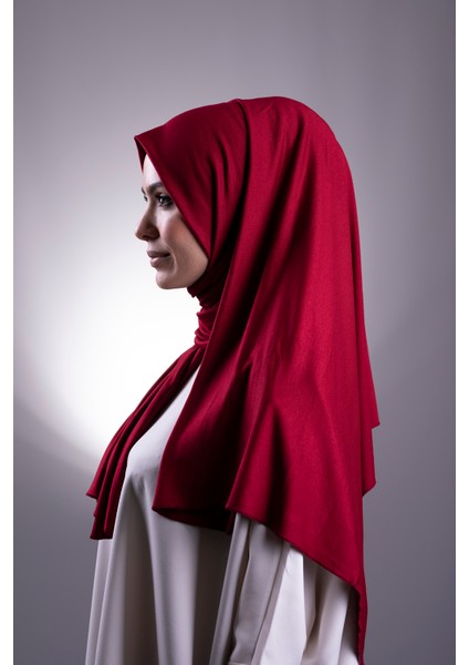 Bordo Düz Klasik Şal Viskon Kumaş Likralı Penye 202101_16 modelleri