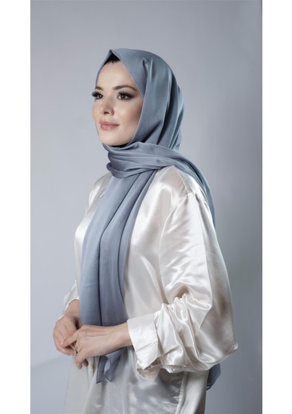 Antrasit Düz Klasik Şal Şifon Kumaş Janjan Abiye 202108_25 fiyatları