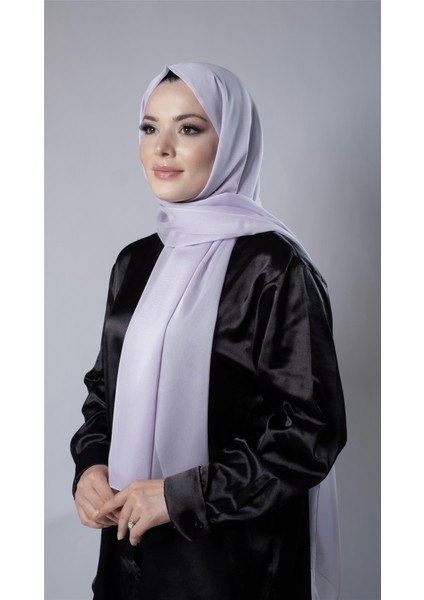 Lila Düz Klasik Şal Şifon Kumaş Janjan Abiye 202108_28