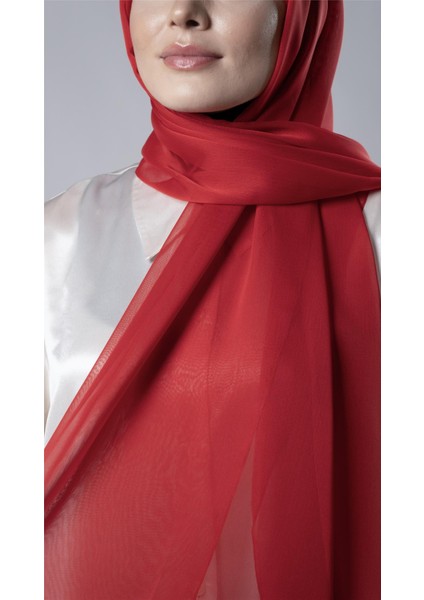 Kırmızı Düz Klasik Şal Şifon Kumaş Janjan Abiye 202108_31 fiyatları
