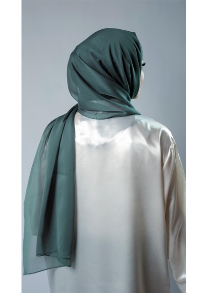 Yağ Yeşili Düz Klasik Şal Şifon Kumaş Janjan Abiye 202108_36 modelleri