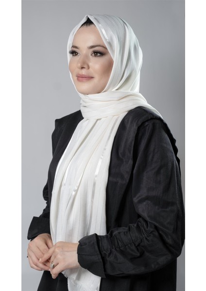 Krem Çizgili Şal Viskon Kumaş Bursa Dolama 202110_40 fiyatları