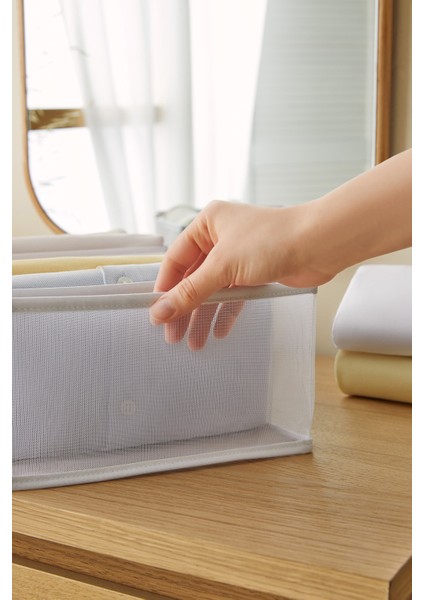 Tekno Trust Çekmece Içi 7 Bölmeli File Dolap Çekmece Içi Akordiyon Tipi Katlanır Çamaşır Düzenleyici Organizer modelleri