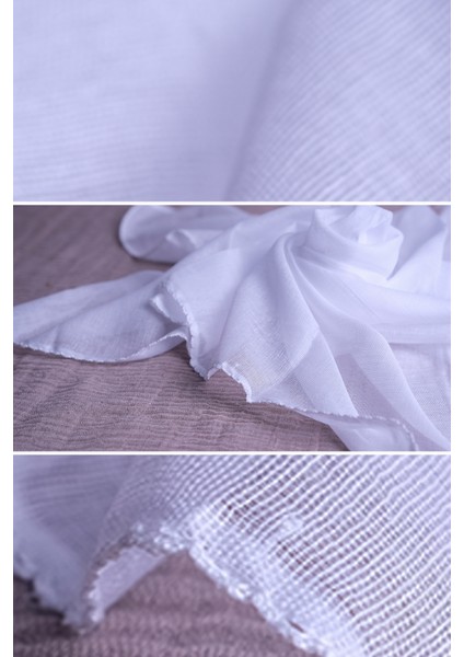 Beyaz 90 x 90 cm Iç Tülbent Pamuklu 1007B_42