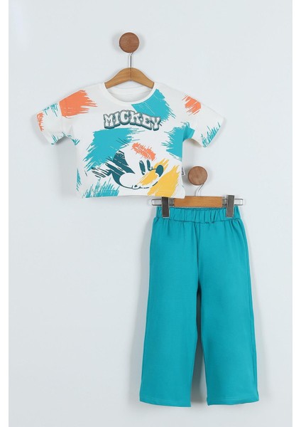 Mickey Baskılı Kız Çocuk Alt Üst Takım