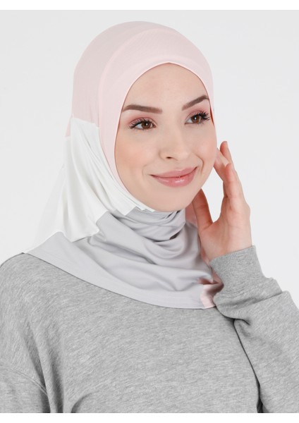 Renkli Sport Hijab - Premium Atletik Sporcu Kadın Başörtüsü Hazır Konforlu Tesettür Hijab