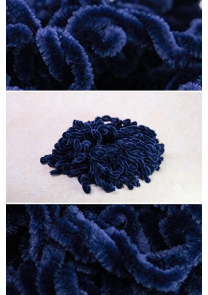 Lacivert Saç Tokası Kadife 1008_02