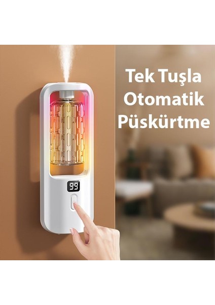 50ml Shangri-La Kokulu gardenia Kokulu Şarjlı Otomatik Koku Makinası, Araç, Ev, Ofis Kokusu, Ferahlatıcı Koku