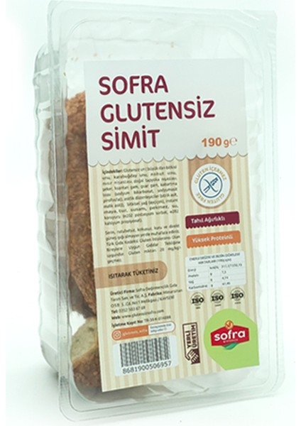 Glutensiz Simit 190 gr