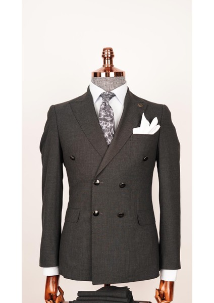 Ech. 513 Ince Çizgili Krvz Takım Elbise modelleri