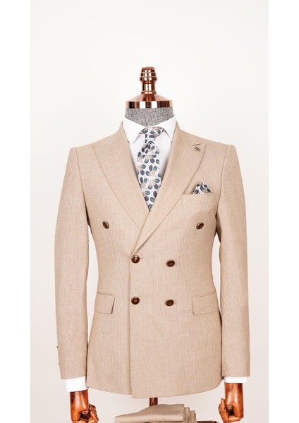 Ech. 513 Ince Çizgili Krvz Takım Elbise fırsatları