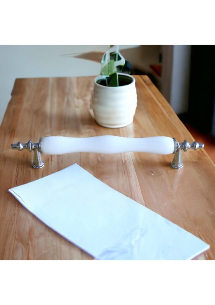 Porselen Beyaz Krom 96 mm Kulplar Mobilya Mutfak Dolabı Çekmece Dolap Kapak Kulpu Kulbu indirimleri