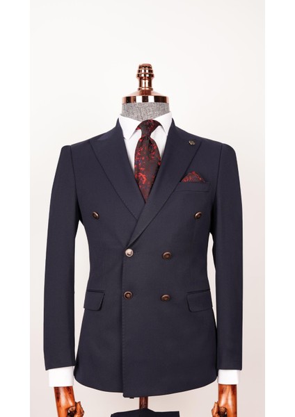 ECH.508-2471 Düz Kumaş Kruvaze Takım Elbise indirimleri