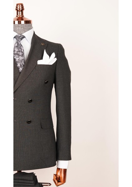 Ech. 513 Ince Çizgili Krvz Takım Elbise indirimleri