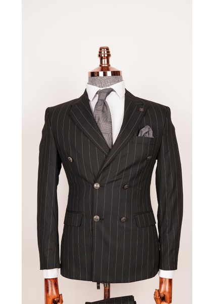 Ech. 2344-27 Geniş Çizgili Kruvaze Takım Elbise fırsatları