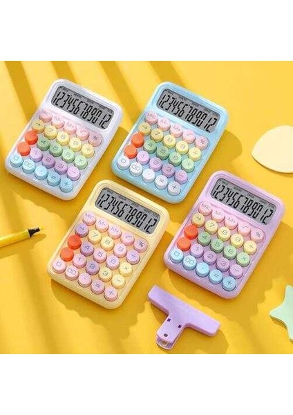 Runzon RZ-817 Bilgisayar Tuş Pastel Renk Hesap Makinası