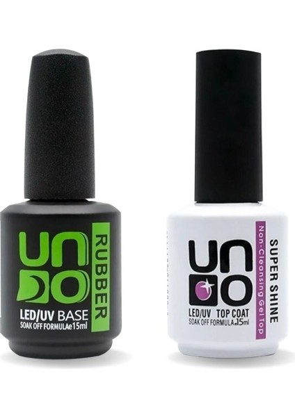 Anil Professional Cosmetics Uno 2'li Set ( Rubber Base Coat, Top Coat) 15 ml