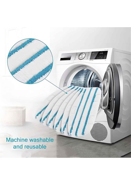 Запасные Части Пылесоса,pursteam Thermapro 10-In-1 Buharlı Paspas Için 4 Adet Paspas Pedleri Islak ve Kuru Ovma Için Yeniden Kullanılabilir Mikrofiber Pedler (Yurt Dışından) modelleri