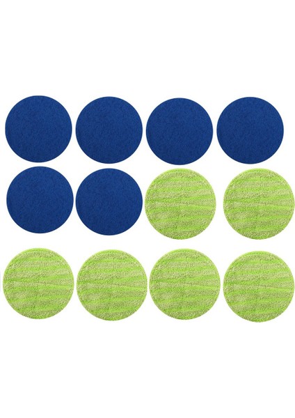 Запасные Части Пылесоса,akülü Elektrikli Döner Paspas Süpürgesi Için Yedek Ped Kablosuz Elektrikli Döner Paspas Yedek Scrubber Pad 12 Adet (Yurt Dışından)