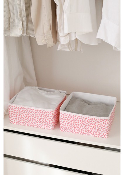 Tekno Trust 2'li Yaprak Pudra Çocuk Odası Dolap Çekmece Içi Çamaşır Düzenleyici Saklama Kutusu