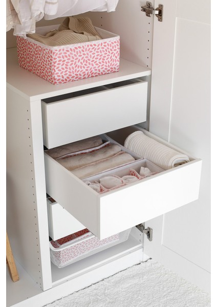 Tekno Trust 2'li Yaprak Pudra Çocuk Odası Dolap Çekmece Içi Çamaşır Düzenleyici Saklama Kutusu modelleri