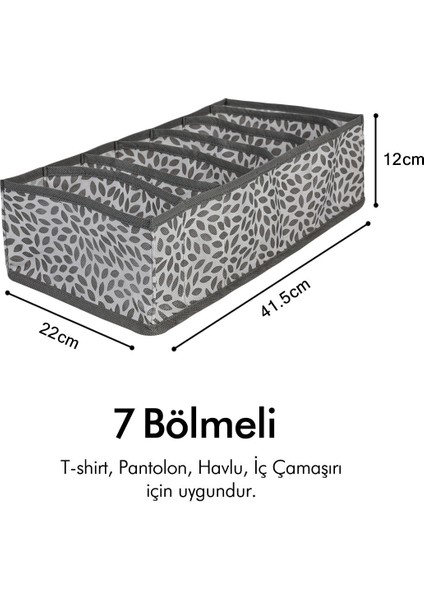 Tekno Trust Çekmece Içi 3'lü Set Yaprak Gri Dolap Çekmece Içi Akordiyon Tipi Katlanır Çamaşır Düzenleyici Organ fiyatları