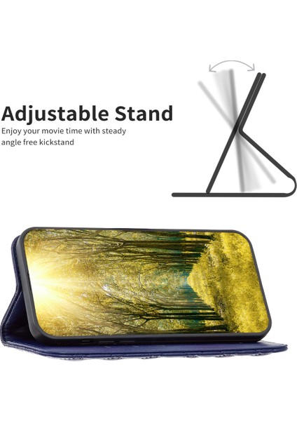 Samsung Galaxy A25 5g Anti-Dust Pu Deri Deri Stand Kplus Telefon Kılıfı (Yurt Dışından)