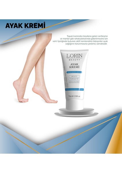 Lorin Beautytopuk Ayak Bakım Kremi 75Ml modelleri