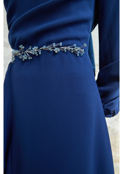 Eteği Volanlı Abiye - Indigo fırsatları