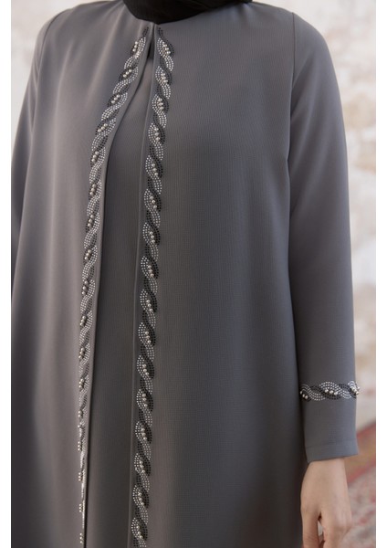 Lara Büyük Beden Abiye - Gri modelleri