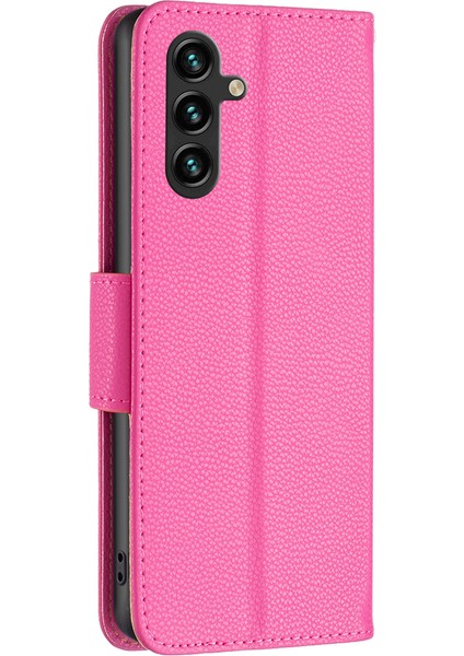 Samsung Galaxy A55 5g Stand Pu Deri Doku Cep Telefon Kılıfı (Yurt Dışından)