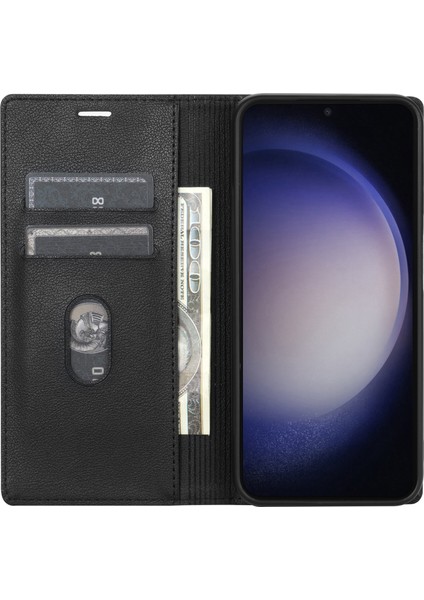 Samsung Galaxy A15 5g Deri Kasa Manyetik Otomatik Emici Telefon Kılıfı (Yurt Dışından) modelleri