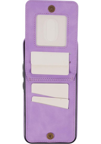 Samsung Galaxy S23 Fe Cep Rfıd Retro Pu+Tpu Cover Telefon Kılıfı (Yurt Dışından)