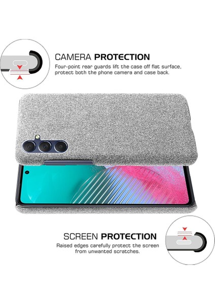 Samsung Galaxy A15 5g Slim-Fit Kumaş+Pc Akıllı Telefon Kılıfı (Yurt Dışından)