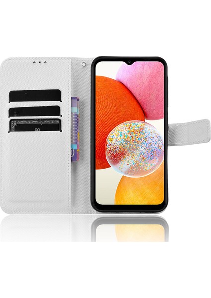 Samsung Galaxy A15 5g Elmas Doku Deri Telefon Kılıfı (Yurt Dışından)