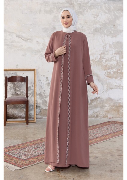 Lara Büyük Beden Abiye - Vizon