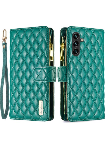 Samsung Galaxy A55 5g Cep Zipper Cep Stand Telefon Kılıfı (Yurt Dışından)