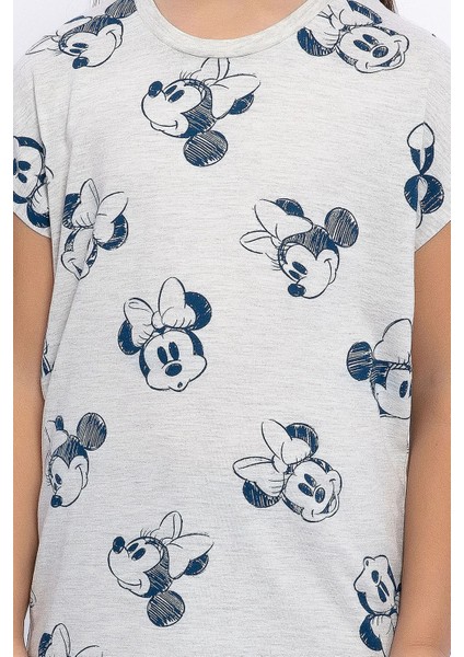 Minnie Mouse Kız Çocuk Kapri Takım
